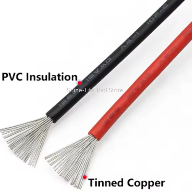 SL UL1569 Tin Plated Copper Electronic Wire 30~16AGW PVC Insulated Single Core Multi Strand DIY Line LED Extension Cable