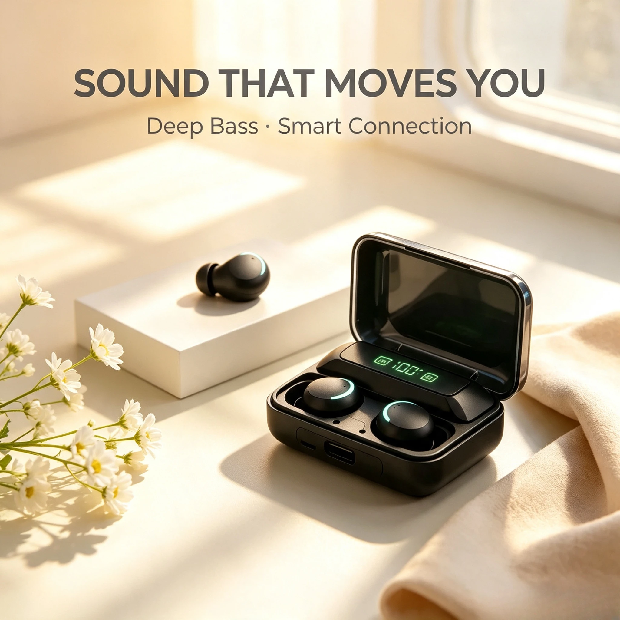 New F9 Bluetooth Headphones 9D Stereo High Bass Sport Earphones Handfree Touch Control Tws Wireless Earbuds Waterproof Headset