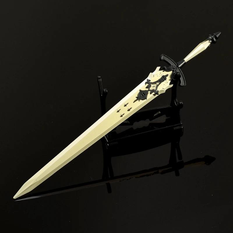 Fantasies Anime Game Peripheral Diamond Divine sword weapons Model Samurai Swords Metal Craft Collectible Ornament Boy Toy Gift