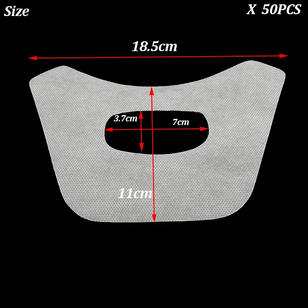 50 Uds. Toalla de tela de algodón con cavidad Oral Dental, gasa para blanquear los dientes, mascarilla Facial Dental, mascarilla bucal para blanquear los dientes
