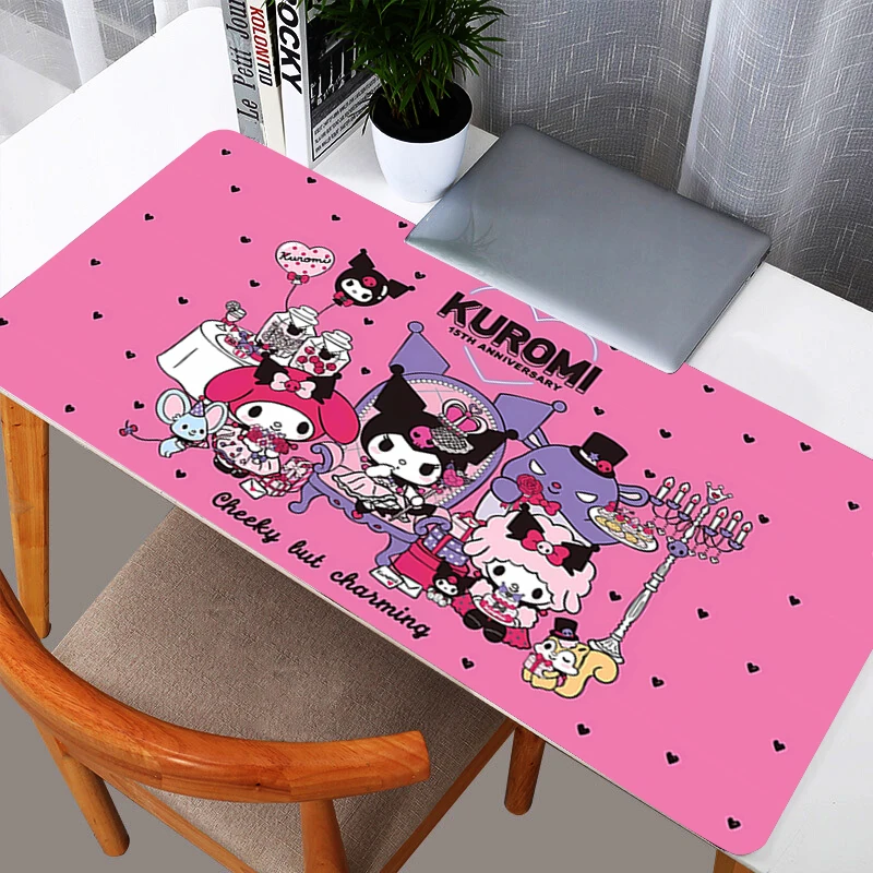 クロミマウスパッド耐久性のある xxl アニメゲーマーデスク - Pc Gaming Kuromi のレビューと価格