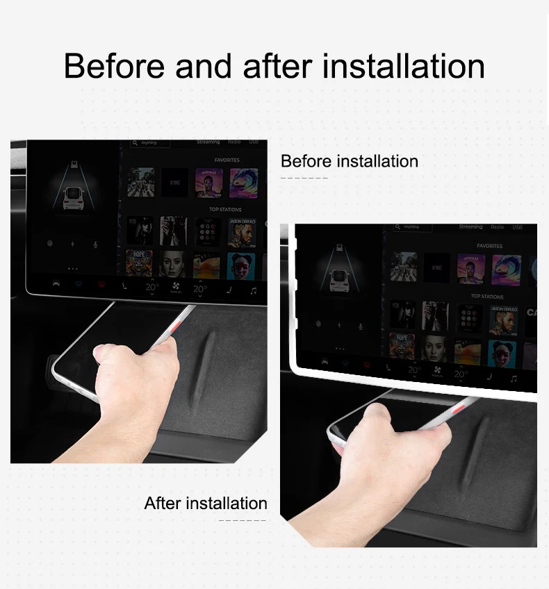 For Tesla Model 3 Highland 2024 Navigation Screen Protector Frame Display All-inclusive Soft Silicone Cover Central Protective