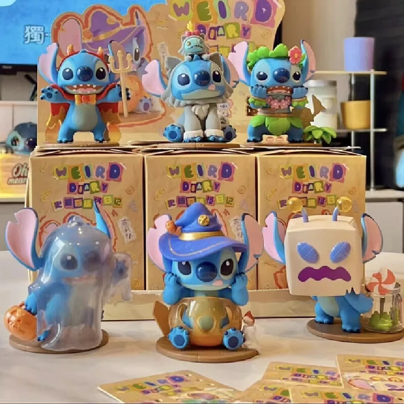 

Stitch Weird Diary Series Blind Box Anime Characterscute And Creative Dolls Trendy Figurines Kawaii Action Dolls Gifts