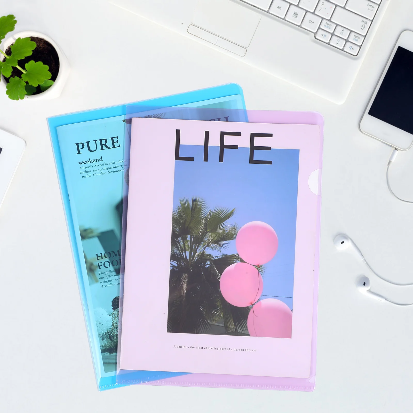 

16pcs A4 Transparent L Type File Folders Clear Document Protector For Office School Home Sheet Protectors Project Folders