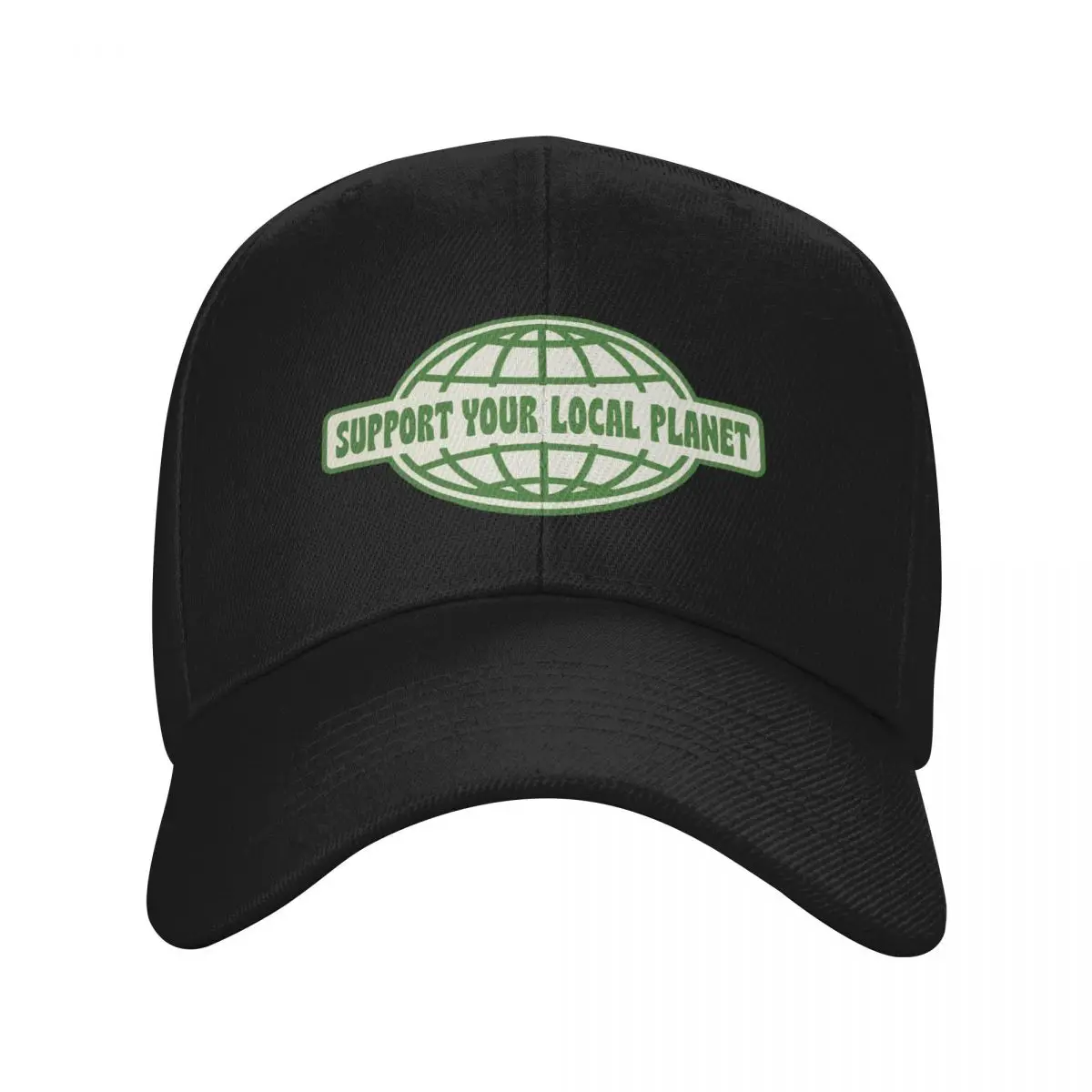 SUPPORT YOUR LOCAL PLANET Baseball Cap Beach Bag Golf Hat Man Sunscreen Women's Hats For The Sun Men's