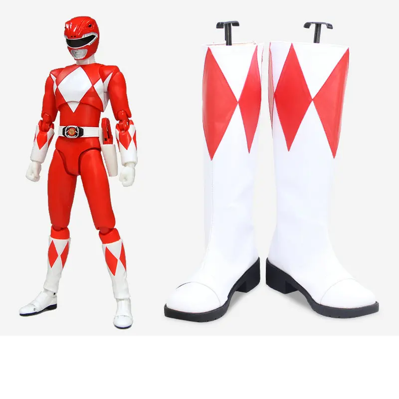 

Kyoryu Обувь для косплея Geki Красный Синий Зеленый Розовый Желтый Черный Золотые Сапоги Нестандартного Размера Хэллоуин