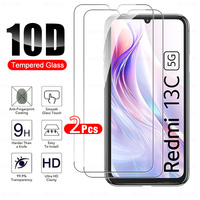 2Pcs Tempered Glass For Xiaomi Redmi 13C 5G 13R Screen Protector For Xiaomi Redmi 13C 4G Redmi13C 13 C C13 mi13R Protective Film