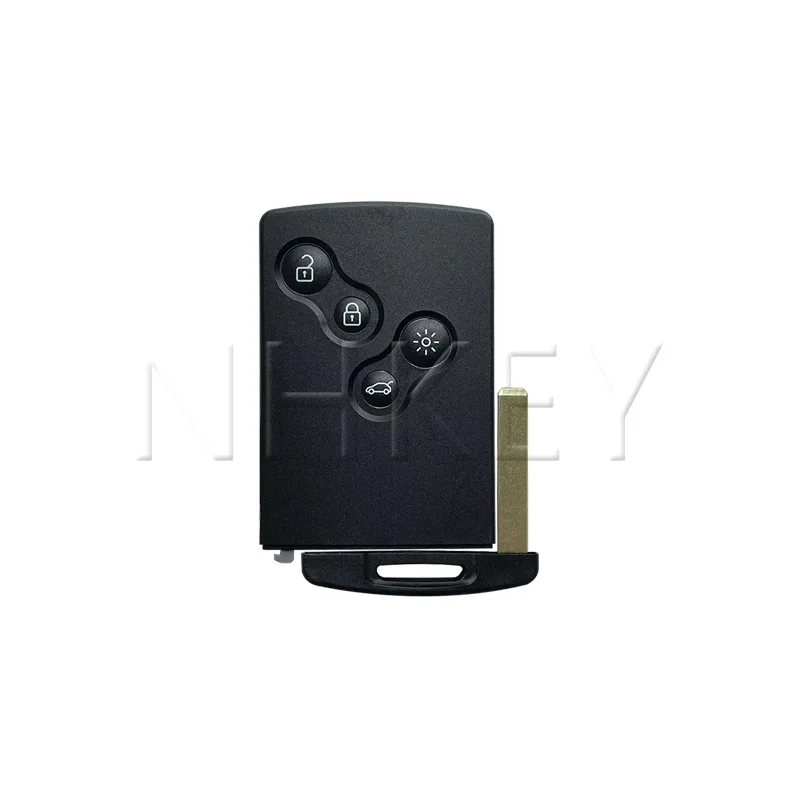 ルノー クリオ IV/キャプチャー用交換用スマート キー カード パッシブ キーレス エントリー & ハンズフリー システム PCF7953 4A チップ 433MHz NHKEY