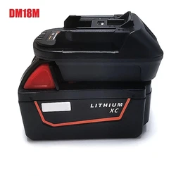 2023 DM18M Battery Converter FULL 20V To 18V Conversion Li-Ion Charger Tool Adapter For Milwaukee Makita Bl1830 Bl1850 Batteries