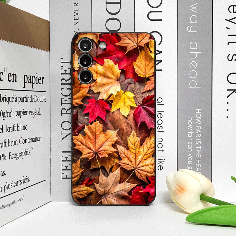 Funda de teléfono de hoja de arce de otoño pintada a mano para OnePlus 13 12 13R 11 10 9 8 Pro Nord 4 N100 N20 CE3 ACE2 ACE3 5G cubierta a prueba de golpes