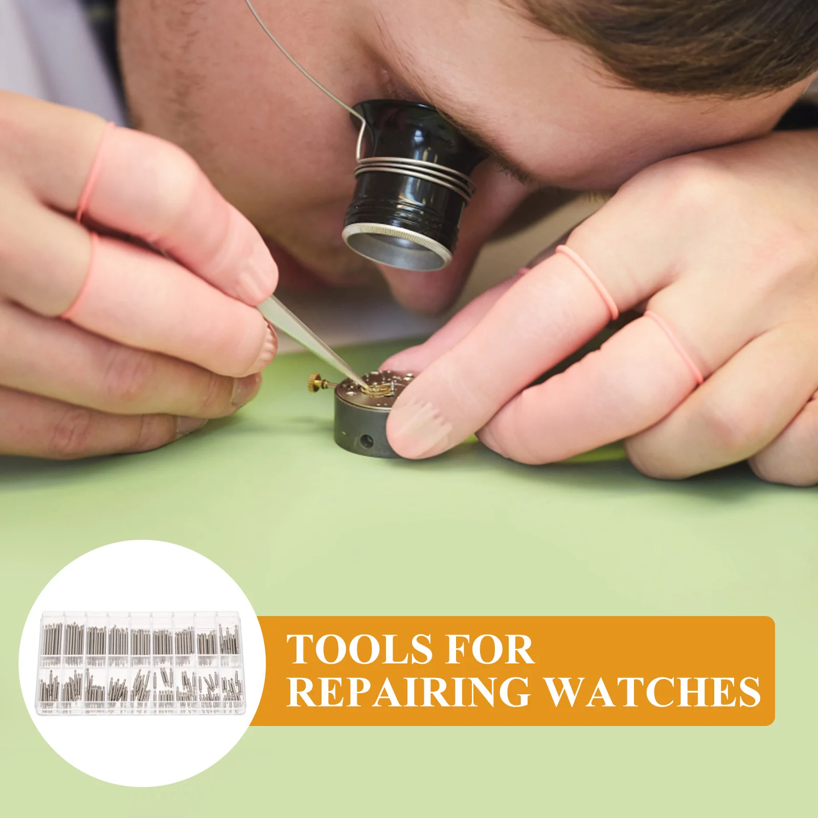 

180Pcs Watch Band Tube Pins Useful Accessories for Watchmakers and Daily Use Watch Repair Kit Tools for Repairing Watches