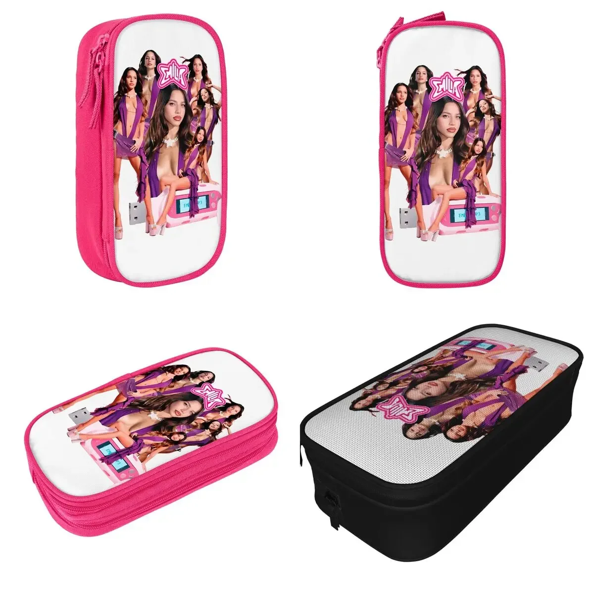 

Emilia Mernes Pencil Cases Classic MP3 Pen Box Bag Student Large Storage Students School Cosmetic Pencilcases