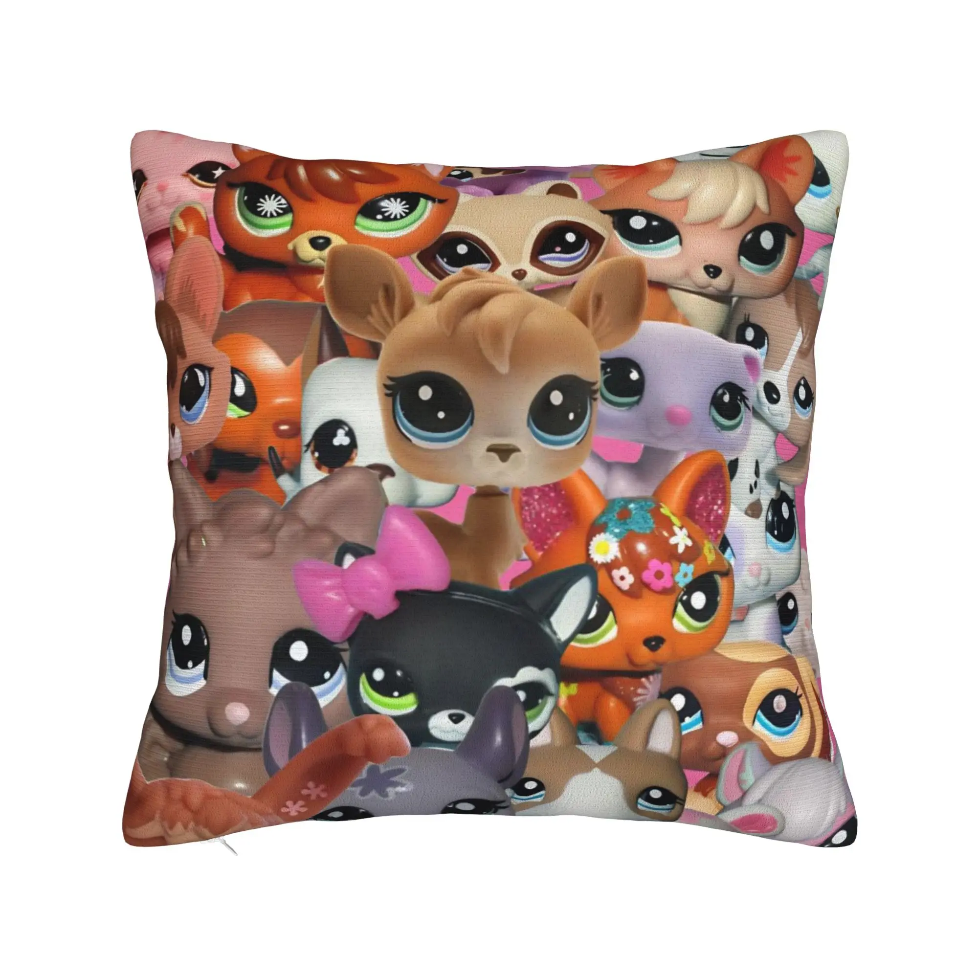 Decorative Pillow Covers Littlest Pet Shop Product Home  Throw Pillow Case Cover Square Multiple Sizes