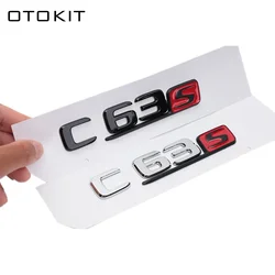 Car Tuning For Mercedes Benz AMG C Class W204 W205 C63 C63S Letter Logo 3D ABS Sticker Car Rear Trunk Emblem Nameplate Decals