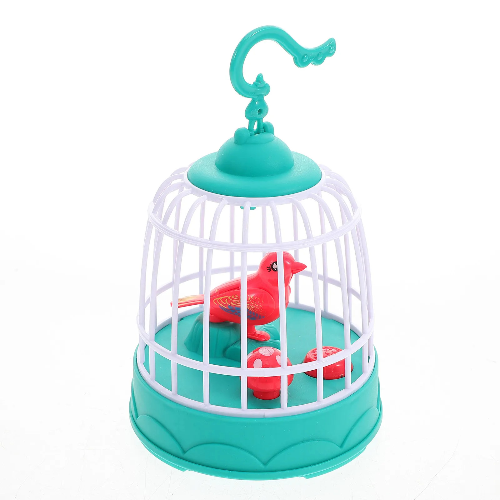 

Realistic Voice Control Birdcage Singing Chirping Bird for Kids Home Office Decor Interactive Educational Electric Sound