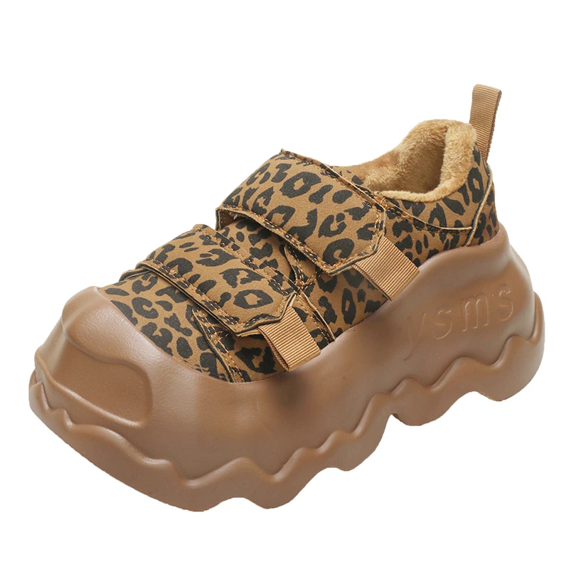 

Женская спортивная повседневная обувь с леопардовым принтом, новые кроссовки, осенне-зимние дизайнерские трендовые кроссовки для бега, прогулок, путешествий