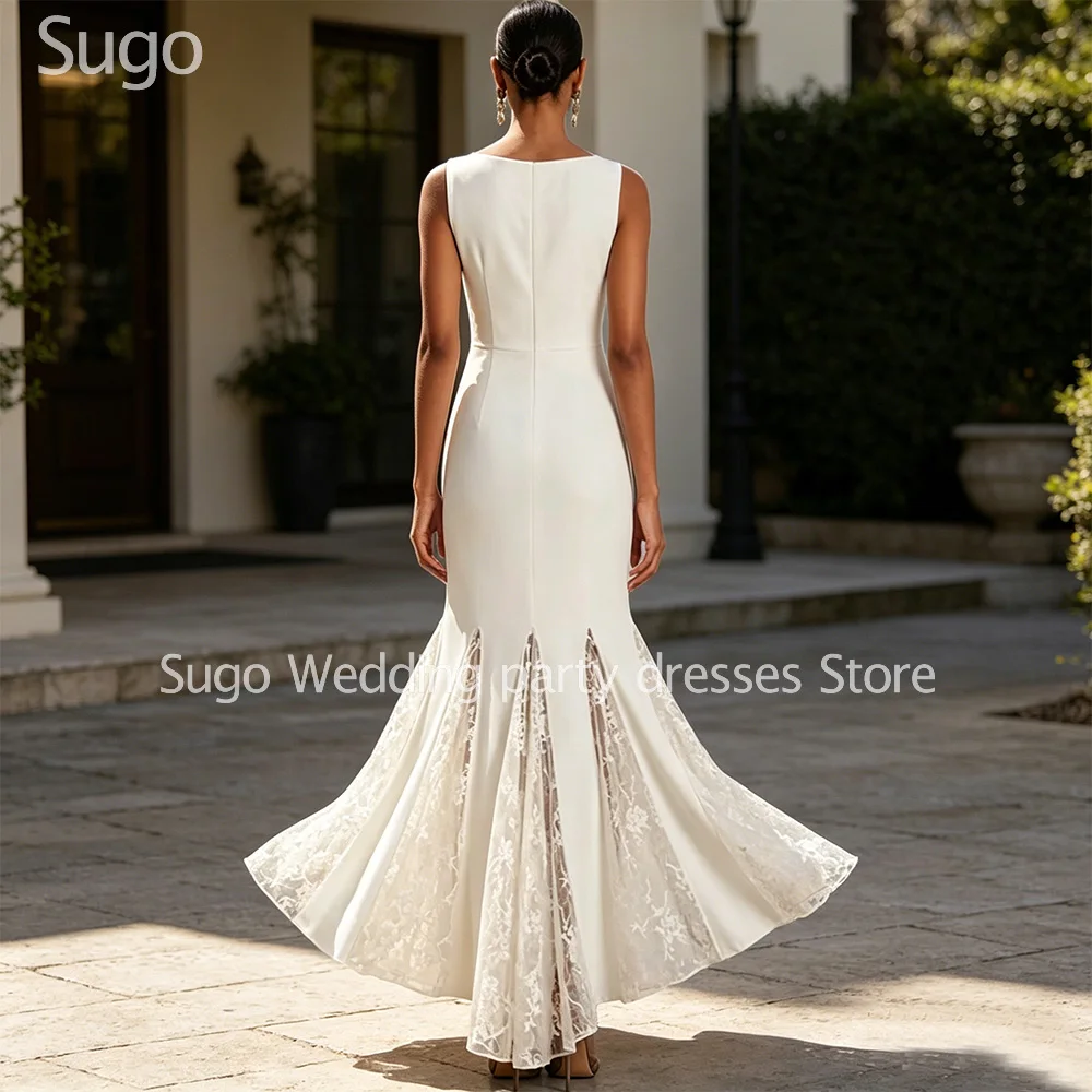 Customized New In Elegant Long Wedding Dresses Sleeveless Ankle-Length Mermaid Brides Dress Women Vestidos De Novias Gowns 2026