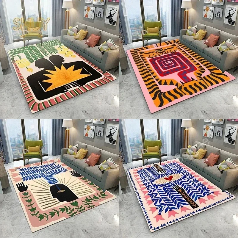 

Tiger Artistic Pattern Large Carpet Rug for Home Living Room Bedroom Sofa Doormat Decor Kids Play Rugs Carpet Non-slip Floor Mat