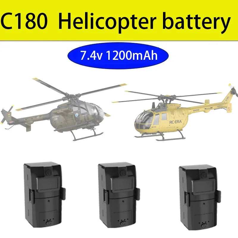 RC ERA C180 Helicopter Battery 7.4V 1200mah LiPo Battery for C180 BO105 Scale RC Helicopter Original Spare Parts