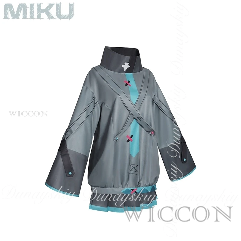 المغني الافتراضي أنيمي ميكوكو تأثيري خطط العالم المستقبلي مليئة بالنجوم مع تنورة رمادية وشعر مستعار تأثيري حلي جميع المجموعة