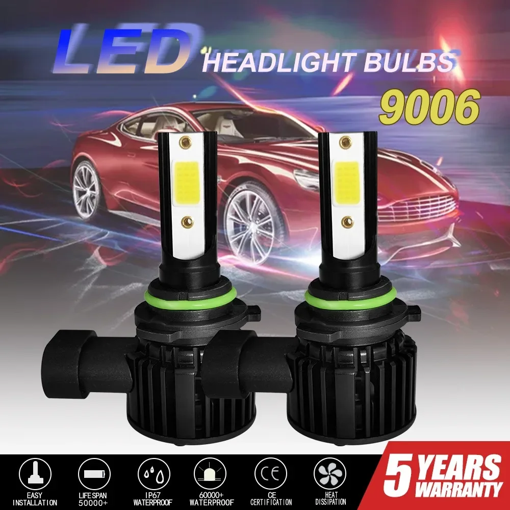 

Upgrade Your Car Lights with LED Headlight Bulbs - 5 Year Warranty, 12V 36W 6000K, 9005 HB3 9006 HB4 H7 H8 H9 H11