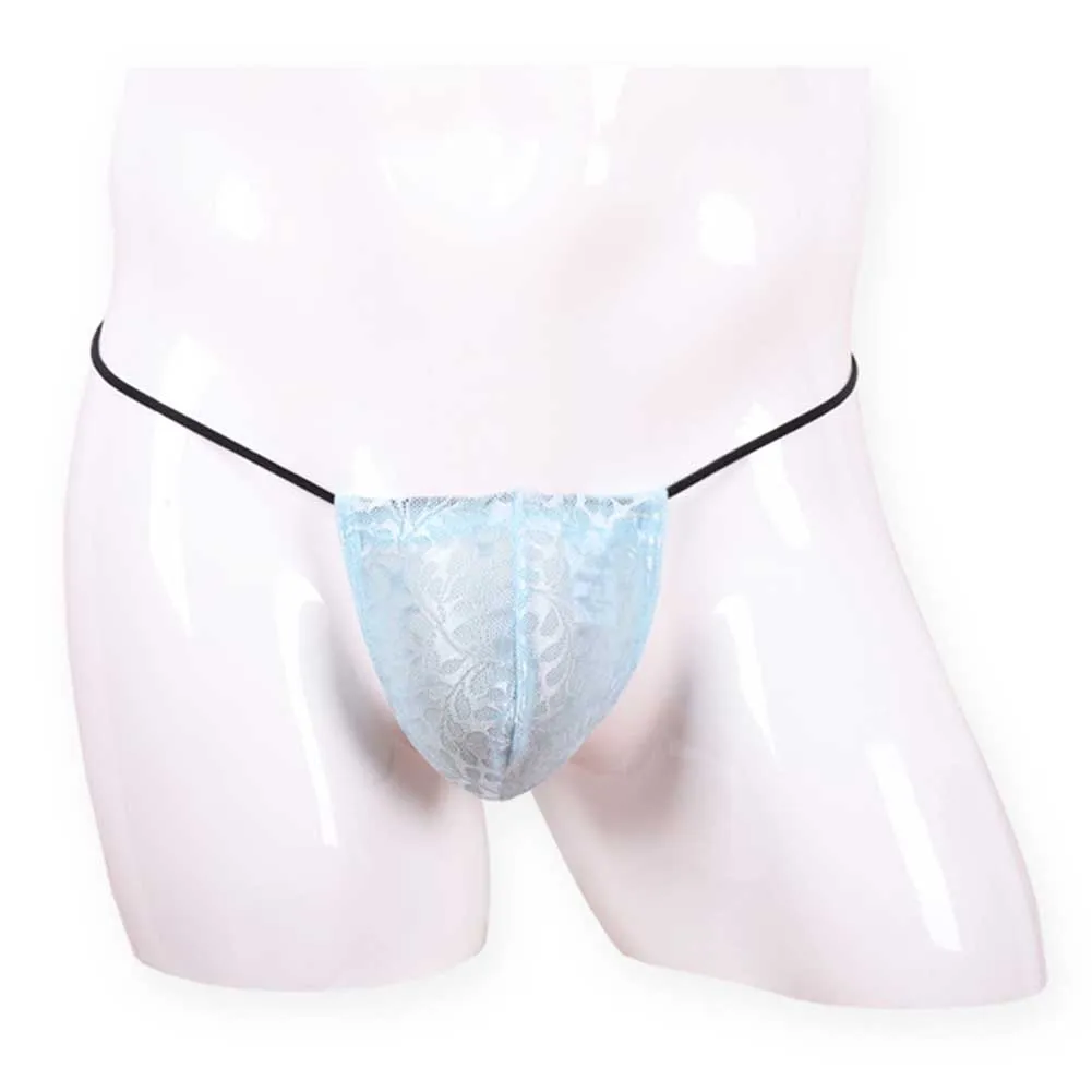 

Comfortable Underpants Breathable Thongs Underwear For Parties M-2XL Men Sexy G-strings Underwear Breathable 5 Spandex Blend