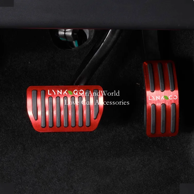 

Aluminium Alloy Car Foot Rest Pedals Accelerator Gas Pedal Brake Cover Non-slip Protect Pad For LYNK&CO 08 2023 2024