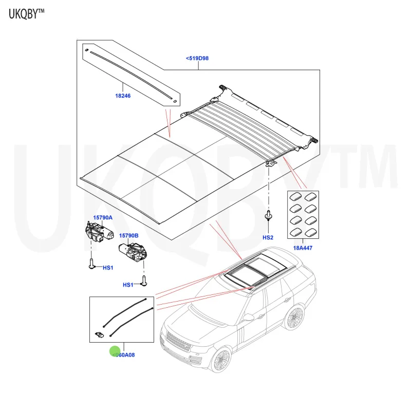 La nd Ro ve r Sport Ra ng e Ro ve r 2014 LR084563 Cable Assembly - Control