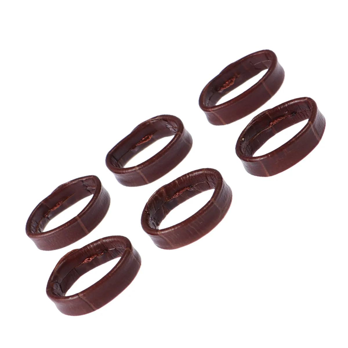 

6Pcs 18Mm Bands Holder for Watches Premium Soft Watch Band Ring Replacement Loop Comfortable Fit for Smart Watch Brown