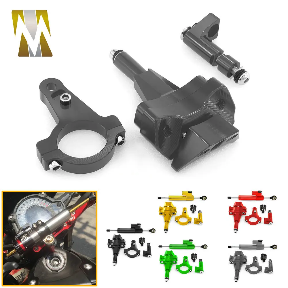 

For KAWASAKI NINJA400 Adjustable Steering Damper Stabilizer Bracket Mount NINJA 400 2018 2019 Adjustable Steering Damper