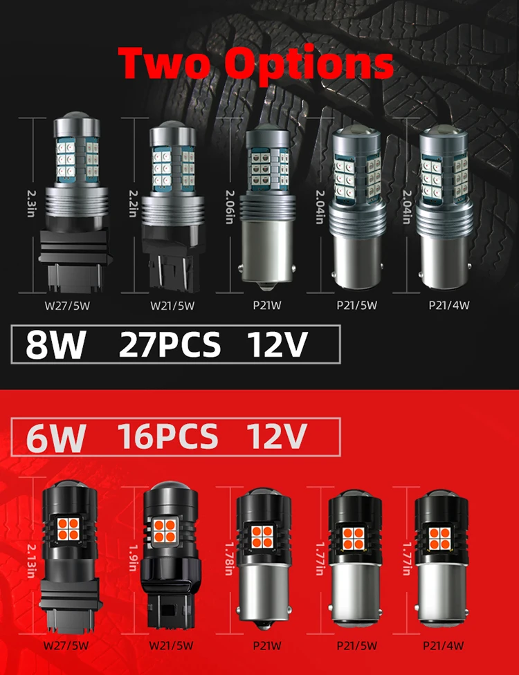 2×LED Brake Stop Lights Blubs Red No Error For BMW 1-Series E81 E87 E82 E88 F20 F21 Coupe Convertible 125i 135i 116i 130i 120d