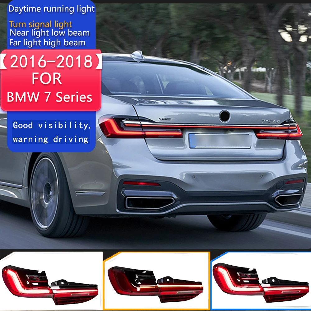 

Задний фонарь для BMW 7 серии G11 G12, светодиодный задний фонарь 2016-2018 730I 740I 760I, противотуманный тормозной сигнал поворота, автомобильные аксессуары