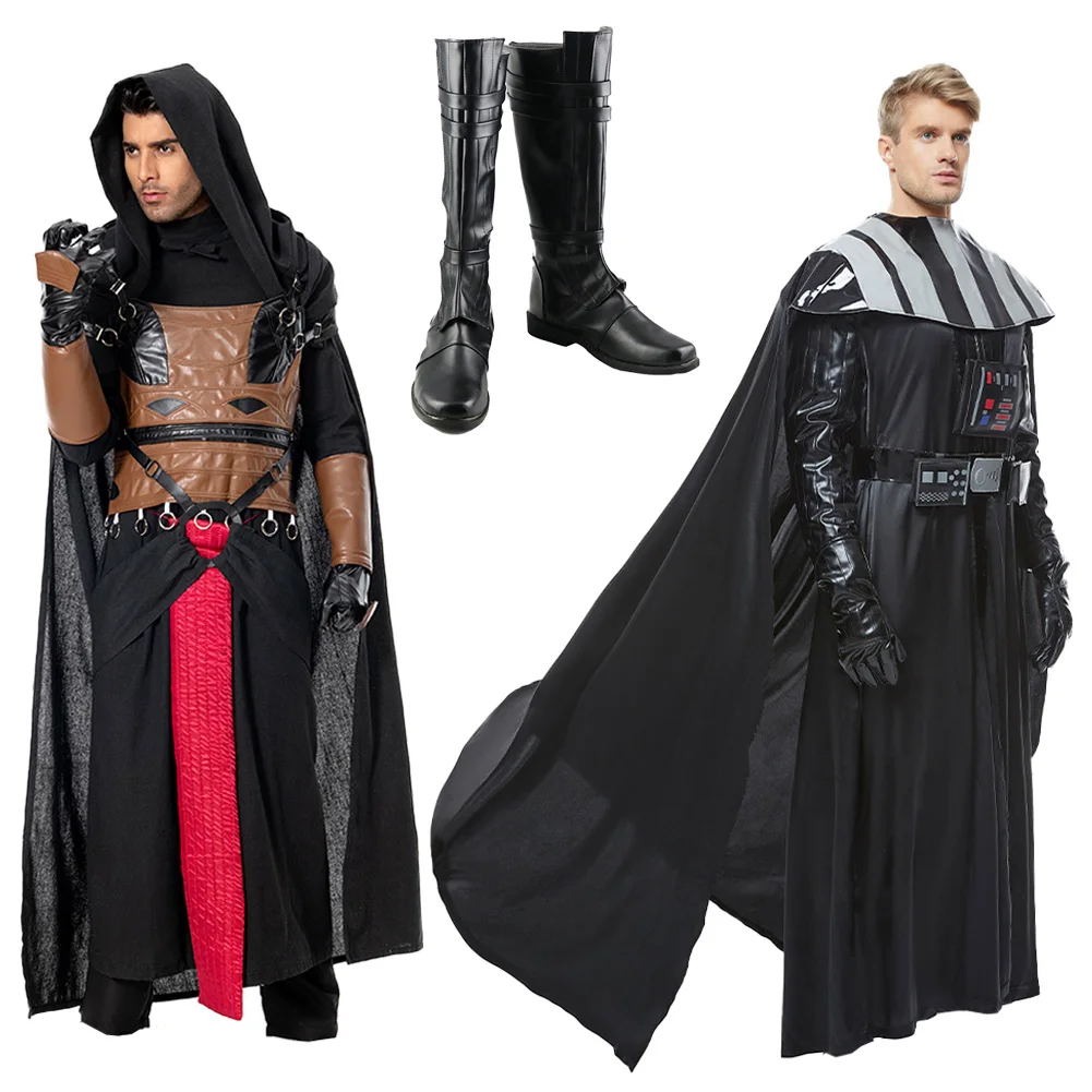 ريفان فيدر تأثيري الخيال فيلم معركة الفضاء دارث تمويه زي الرجال فانتازيا ملابس الذكور هالوين كرنفال حفلة القماش #1