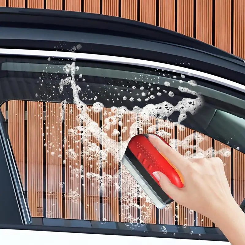 Car Windshield Cleaner Tool Glass Cleaner Cleaning Brush Car Window Cleaner Windshield Cleaning Tool Oil Film Remover Auto Glass