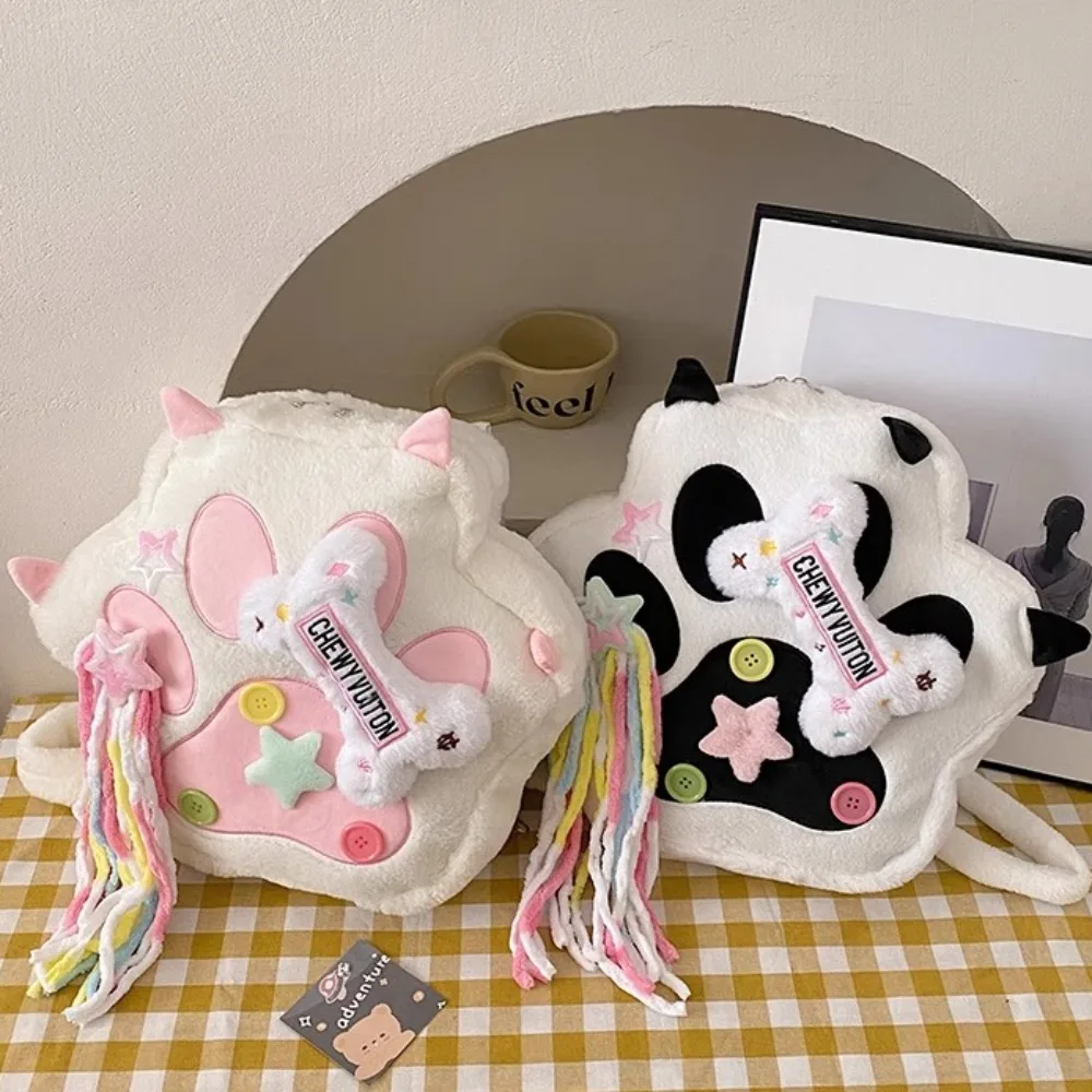 

Молодежная плюшевая меховая сумка Sweet Cool Girls Cat Claws Mochila Y2K, повседневный рюкзак, школьные сумки Mochilas, оригинальный дизайн для женщин