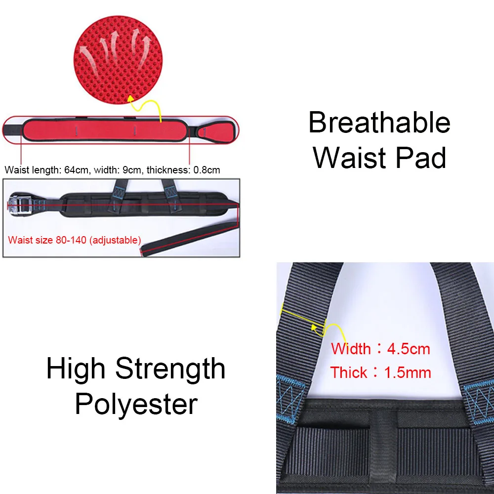 Ceinture de sécurité de travail à trois points, haute altitude, corps entier, SFP, ULde sécurité, crochet, escalade, électricien, équipement de