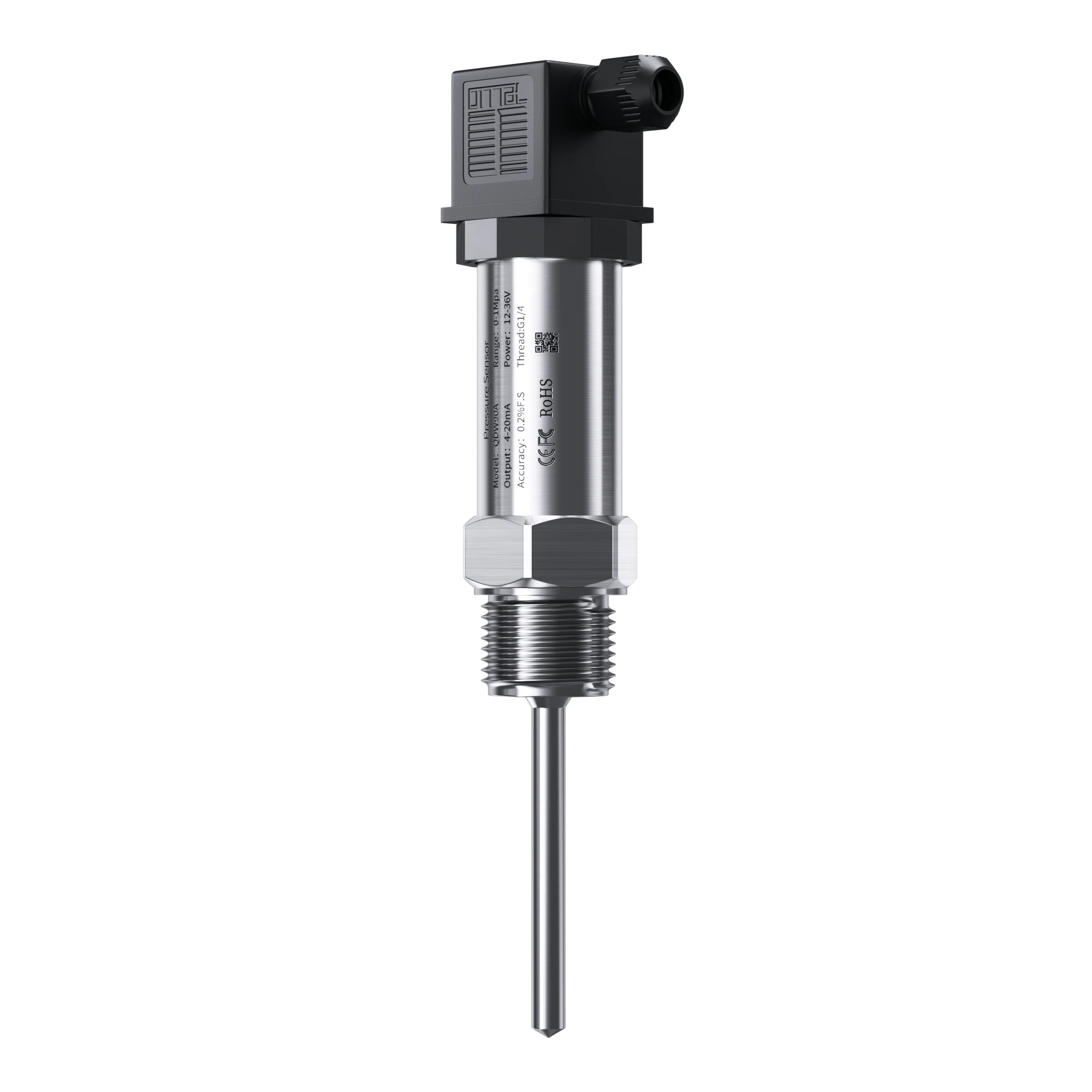 304SS Probe 0-300C 4-20mA Temperature Signal Transducer 0-10V RS485 Output 100C M20*1.5 RTD PT100 Temperature Transmitter