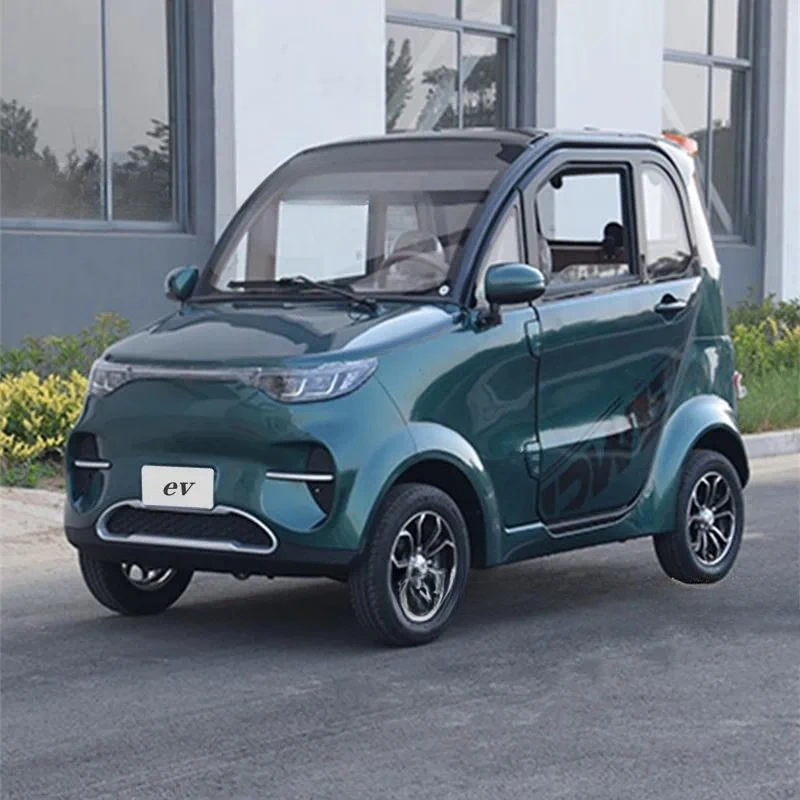 Solar Powered Electric Vehicle with Canopy Fully Enclosed Adult Mobility Scooter for Seniors Household Transportation with