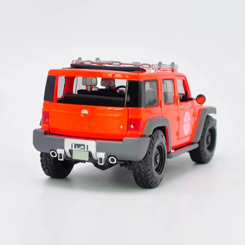 Diecast 1:18 Scale Rescue Concept Off Road Vehicle Alloy Car Model Finished Product Simulation Toy Collection Gift Static Model