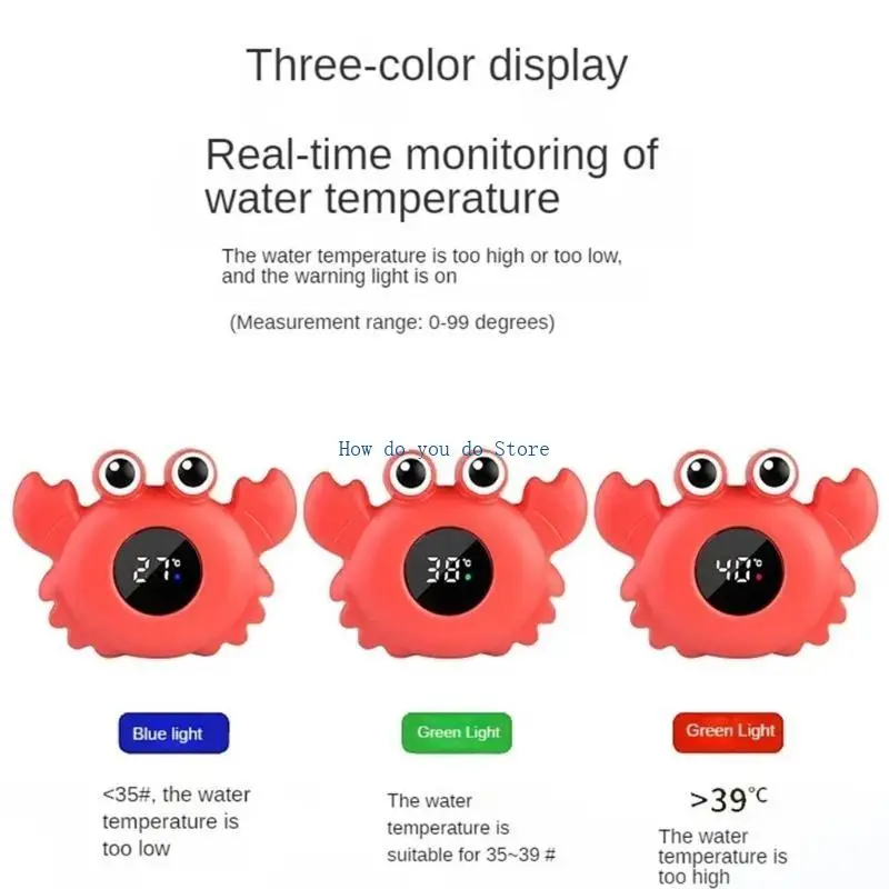Termometro da bagno per bambini 19QF carino cartone animato Digital Display Display Termometro Temperatura acqua Messore