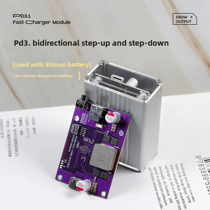 PD3.1 140W 28V 5A Bidirectional Buck-Boost Fast Charging Module Full Protocol QC SCP PPS for DIY Power Supply