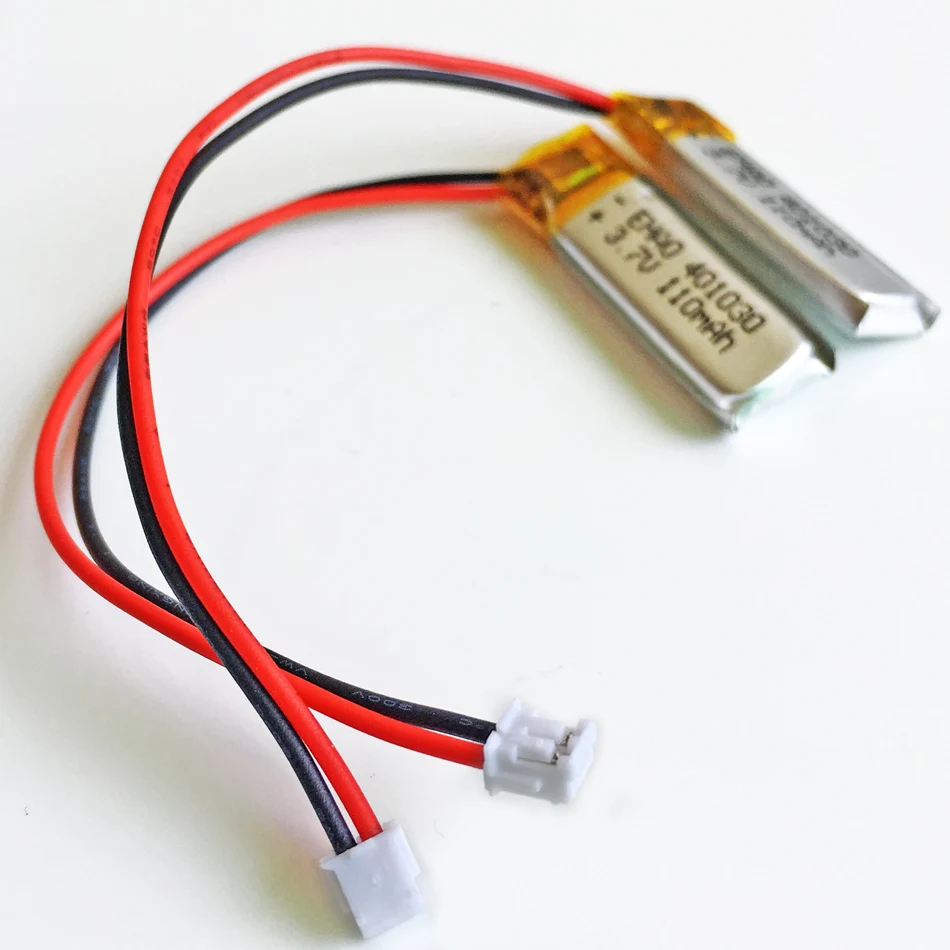 3.7V 110mAh litowo-polimerowa LiPo akumulator JST ZH 1.5mm 2pin wtyczka 401030 dla Mp3 GPS słuchawki z bluetooth zestaw słuchawkowy