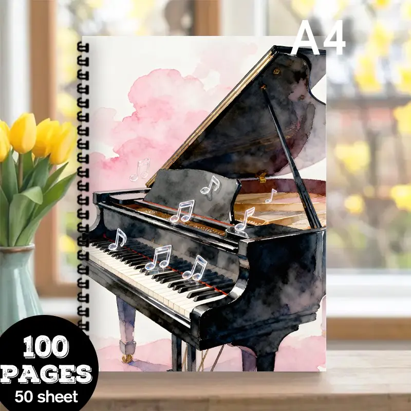 ขนาด A4, สมุดโน้ตดนตรี, สมุดโน - Blank Sheet Music Notebook บทวิจารณ์และราคา