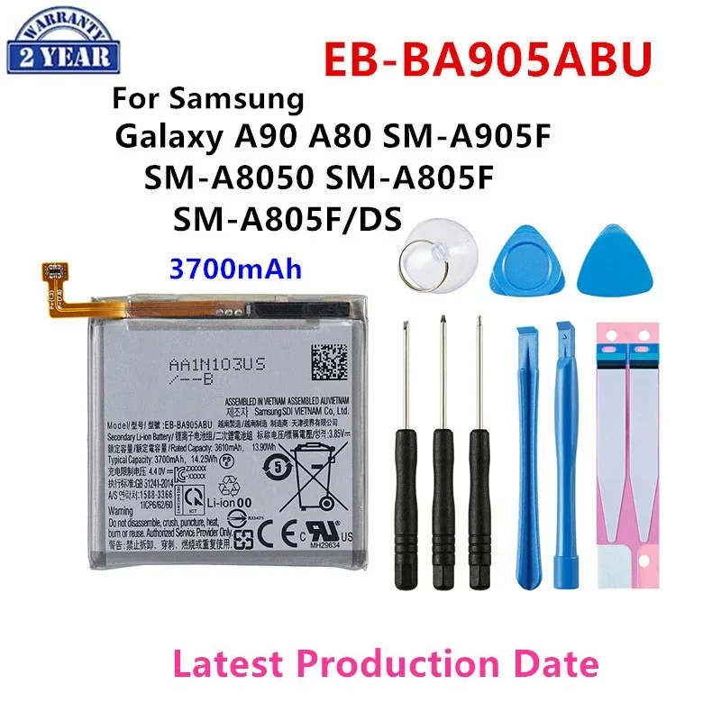 Brand New EB-BA905ABU 3700mAh Battery For Samsung Galaxy A90 A80 SM-A905F SM-A8050 SM-A805F SM-A805F/DS Batteries+Tools