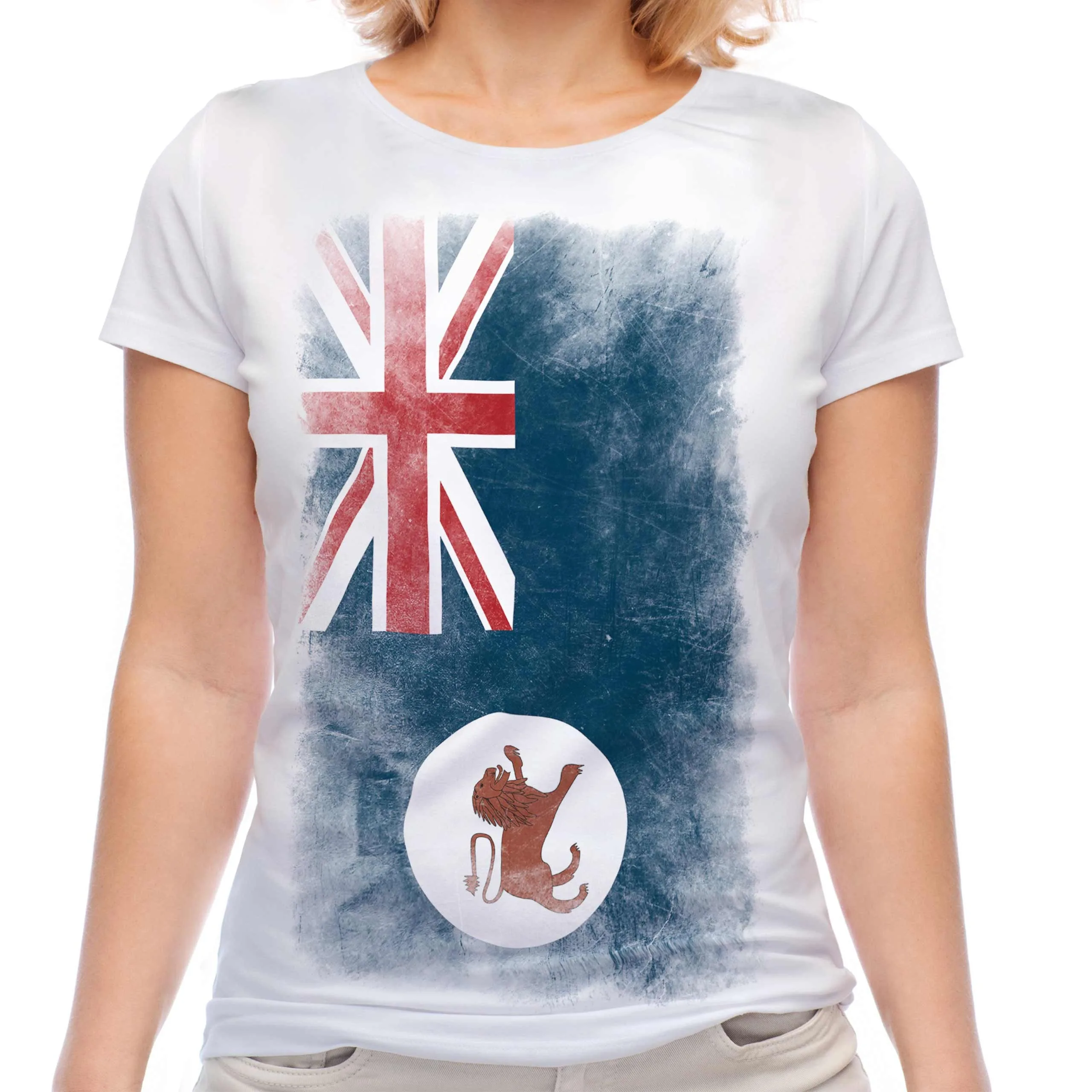 Женская футболка с флагом Тасмании, хлопковые футболки с короткими рукавами, рубашка большого размера, женские спортивные топы из джерси, футболка Y2k, летняя одежда