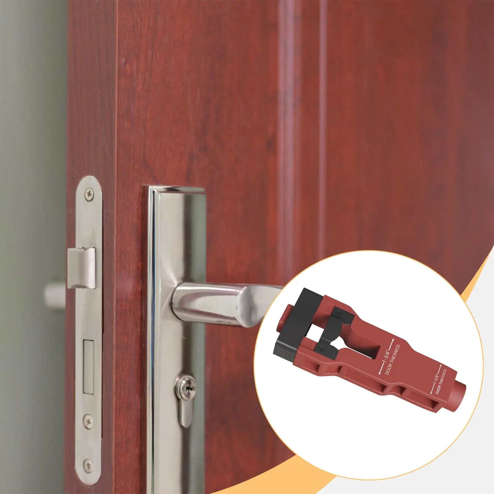 

Pro Door Latch Mortising Tool Fits Square/Round Latch Flush Mount