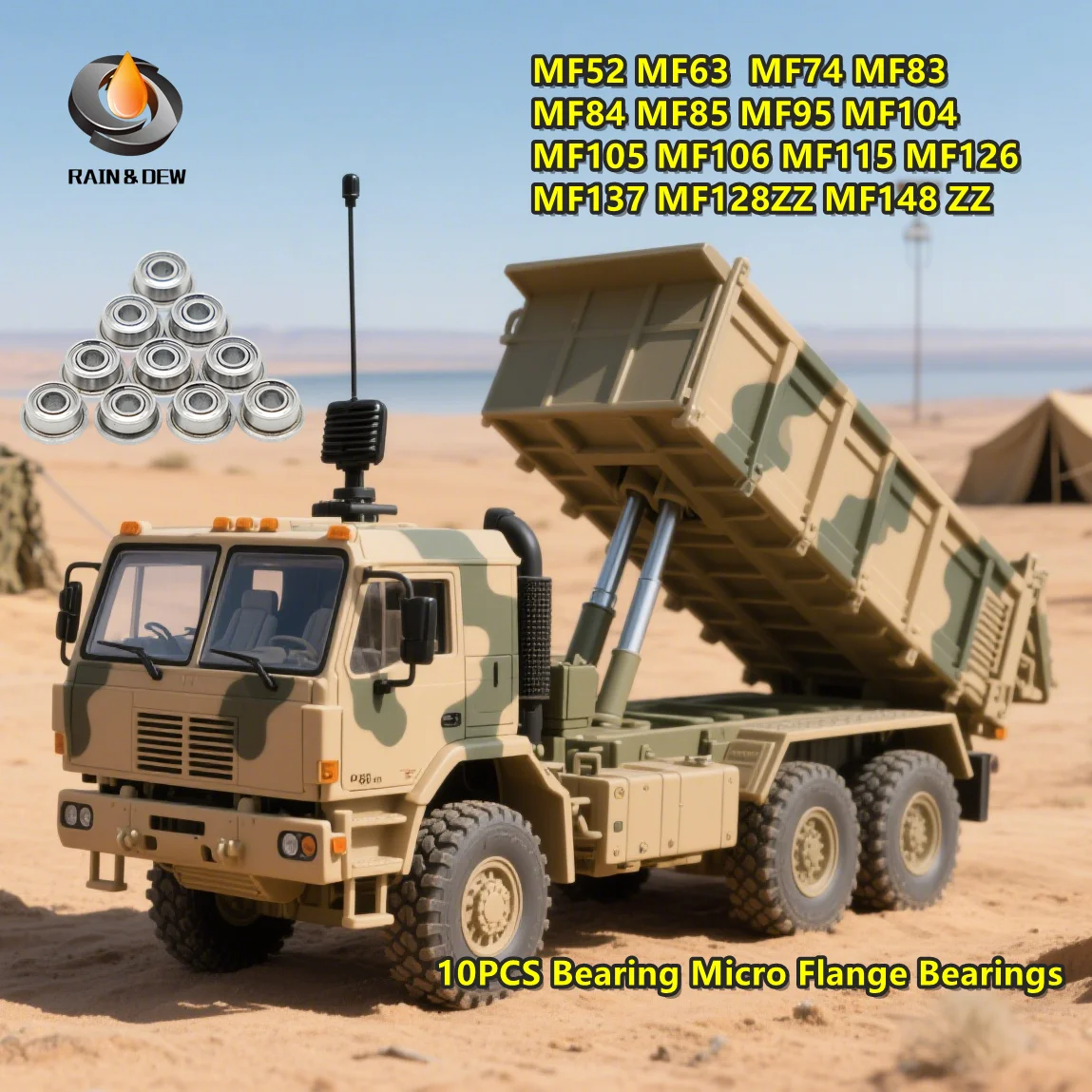 

10PCS MF52 MF63 MF74 MF83 MF84 MF85 MF95 MF105 MF106 MF115 MF137 MF128ZZ MF148 ZZ Bearing Micro Flange Bearings