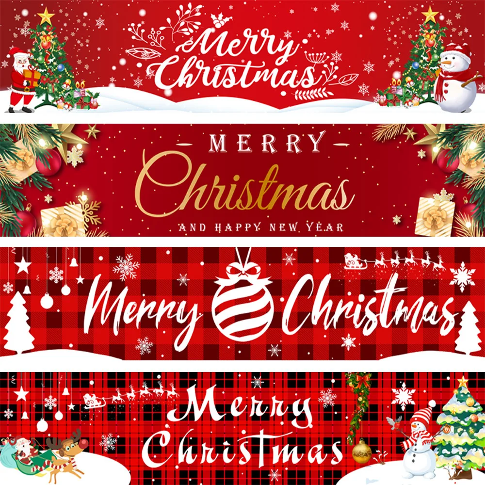 

Polyester Christmas Table Runner Merry Christmas Decorations for Home decor 2024 Xmas Navidad Notal Noel Gifts New Year 2025