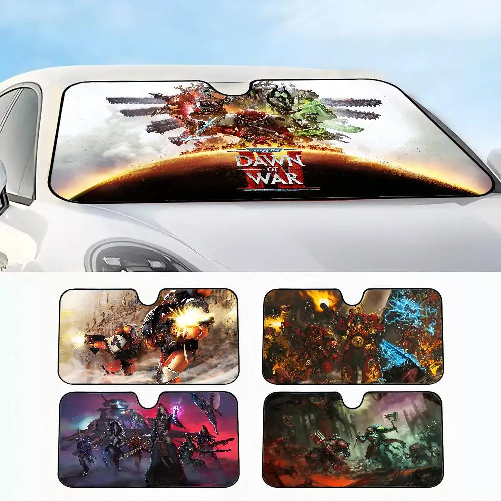 

W-Warhammer Dawn Of War лобовое стекло автомобиля забавный солнцезащитный козырек складной солнцезащитный козырек с УФ-лучей солнцезащитный козырек для переднего окна