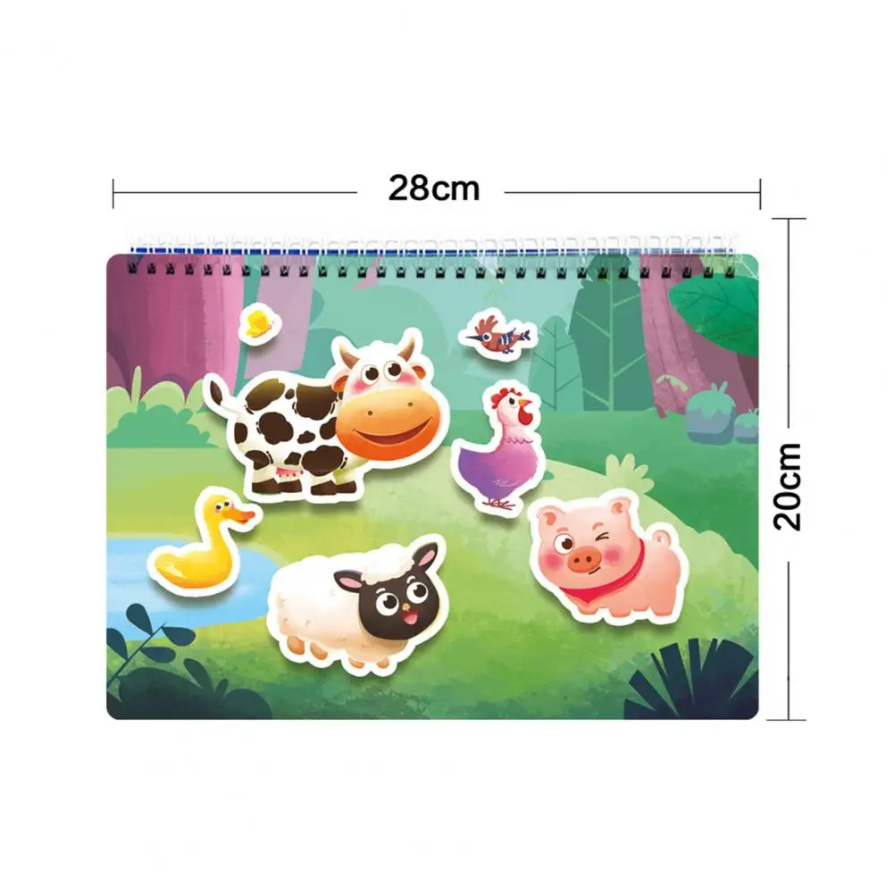 Kinderbuch Farm-Themen-Lehrbuch für Kleinkinder Vorschul kinder 10 Themen 8 Stifte Montessori Spielzeug Kinder buntes Aktivität sbuch
